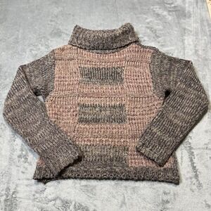 VTG 80s Womens Wool Blend Turtle Neck Knit Sweater PENROSE Size S Indie Outdoor